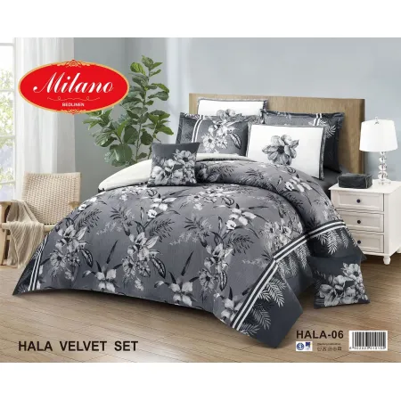 Milanobedlinen Comforter Hala Velvet Super King 11pcs Set